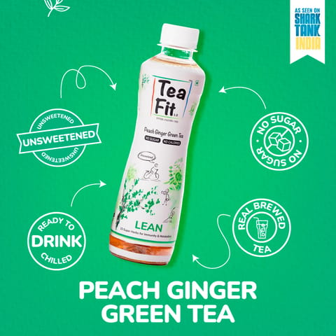 Teafit Lean Peach Ginger Green Tea 12 pack