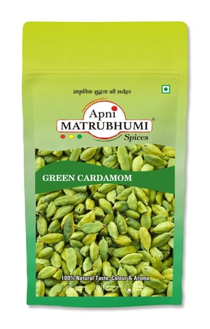 Apni Matrubhumi Premium Green Cardamom Whole (Elaichi) 7-8mm - Kerala Origin | Hari ilaichi (500g)