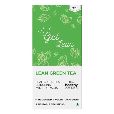 The Healthy Company Lean Green Tea I Mint Flavour I  Pack of 1