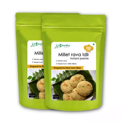Haritha Foods Millet Rava Idli (Pack of 2, Each 250 gms)