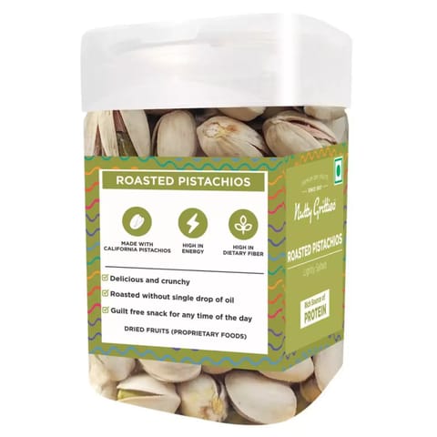 Nutty Gritties California Roasted Pistachios | Pista Lightly Salted, Dry Roasted - 250g