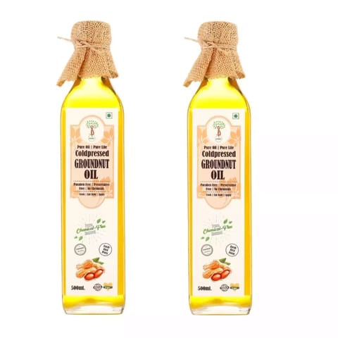 COMBO - PURE & NATURAL COLDPRESSED GROUNDNUT OIL - 500 ML - (COMBO)