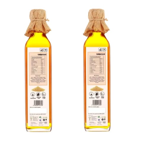 COMBO - PURE & NATURAL COLDPRESSED YELLOW  MUSTARD OIL - 500 ML - (COMBO)