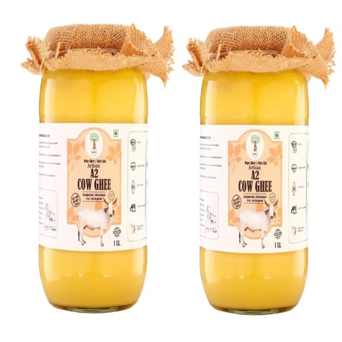 COMBO - PURE & NATURAL ARTISAN A2 COW GHEE 1000 ML (1 LTR) - (COMBO)