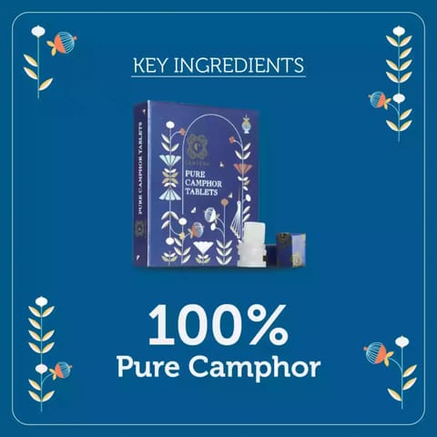 Camveda Pure Camphor 45 grm Wax Paper Covered Square Tablets 2 box in One Pack