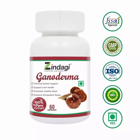 Zindagi Ganoderma Pure Extract  60 Capsules