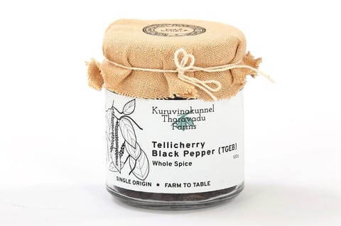 Kuruvinakunnel Tharavadu Farms Tellicherry Black Pepper 100 gms