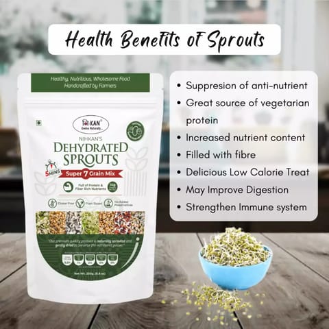 NIHKAN Dehydrated Multi Mix Grain Sprouts - 250g