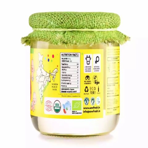 Sow Fresh COLD PRESSED ORGANIC BABY COCONUT OIL 500 ML