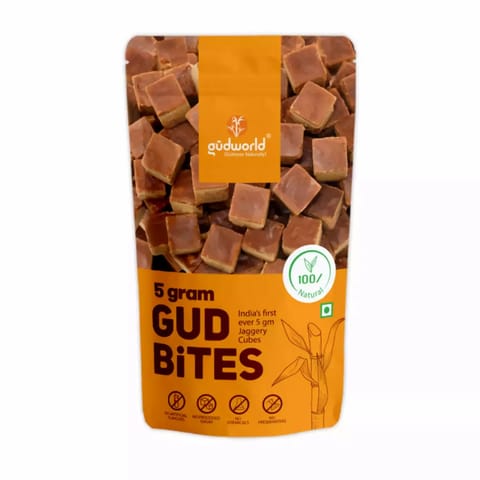 Gudworld 5g Gud Bites I Jaggery Cubes (Pack of 3, Each of 250 gms)