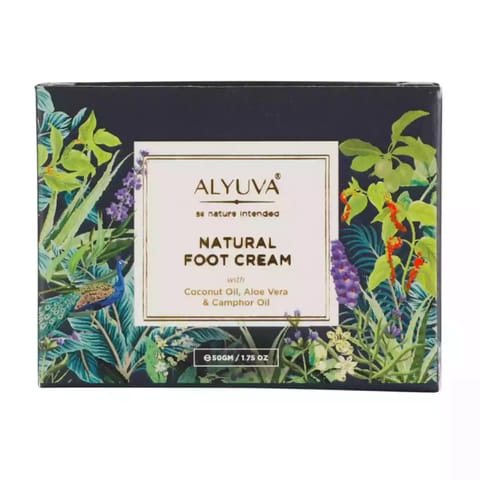 Alyuva Natural Foot Cream for Feet Relaxation and Cracked Heels 50gm