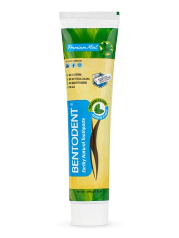 Bentodent Premium Mint Natural Toothpaste - SLS free (100 gms)