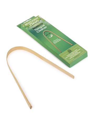 Bentodent Biodegradable Bamboo Tongue Cleaner/Scraper Adults (Pack of 4)