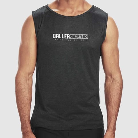 Baller Athletik Muscle Tank - Charcoal Grey