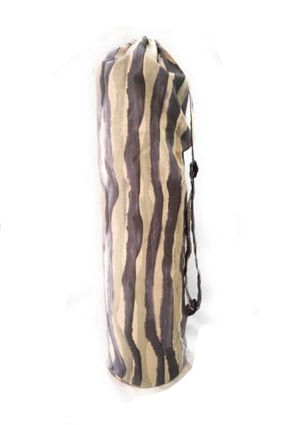 Breathe O2 Yoga Bag, Eco-Lite Minimalist (Cotton Fabric, Sage Stripes)