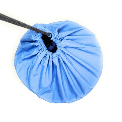 O2 Yoga Bag, Basic Style, 2 Pockets (Sky Blue Colour, Cotton Fabric)