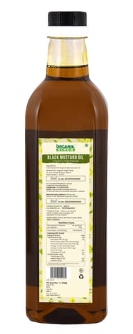 Organik Singh Organic Cold Pressed Black Mustard Oil (1 Litre)