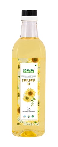 Organik Singh Organic Cold Pressed Sunflower Oil (1 Litre)