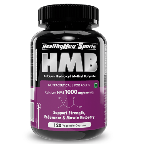 HealthyHey Sports HMB Calcium Hydroxyl Methyl Butyrate (120 Capsules)