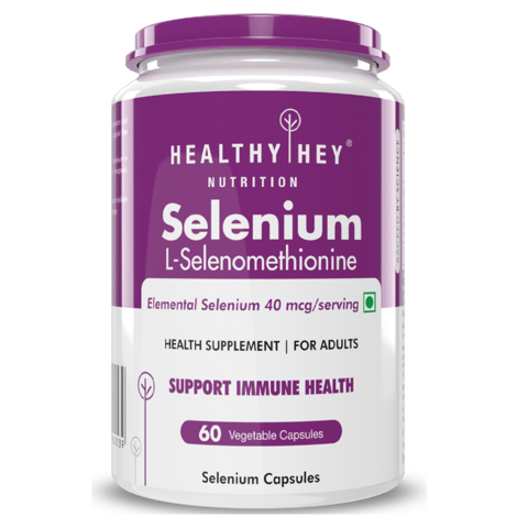 HealthyHey Nutrition Selenium Capsules (60 Vegetarian Capsules)