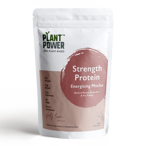 Plant Power Mocha Strength Hi-Protein Shake (850 gms)