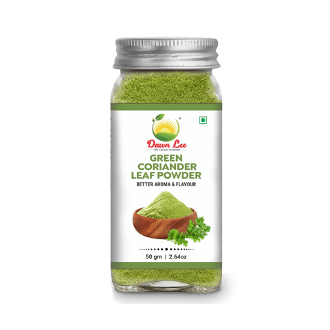 Dawn Lee Green Coriander Leaf Powder (50 gms) | Versatile Health Boost | Aids Digestion | Acts As a Blood Purifier | Enhancing Appetite | Distinctive Flavor