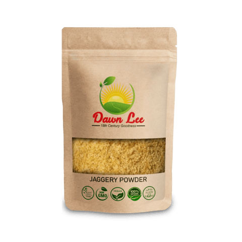 Dawn Lee  Jaggery Powder (500 gms) | Pure Gud Powder | Less Sticky | Unprocessed | Adulteration Free | Nature?s Medicinal Sugar | Detoxification of The Liver | Blood Purifier