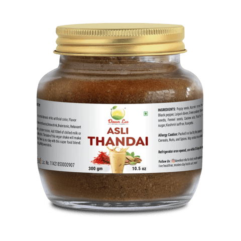 Dawn Lee Asli Thandai (300 gms) | Natural Sweetness | No Refined Sugar | Boost Energy and Immunity | Nutrient Rich | Helps Lower Body Heat | Keeps You Hydrated