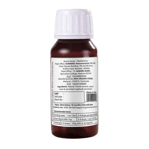 Durmeric OneDrop Wellness Thyme Oil (30 ml, Pack of 1)