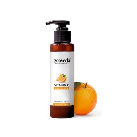 Zeoveda Natural Vitamin C Pore Cleansing Face Wash | Acne Face Wash | Parabens & Sulphates Free (100 ml)