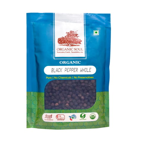 Organic Soul Black Pepper Whole (100 gms)
