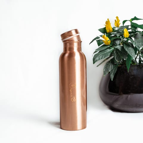 Organic B Plain Copper Water Bottle (949 ml)