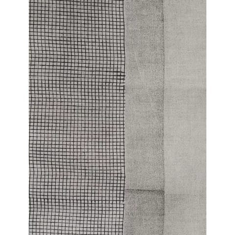 SilkWaves Cotton Mul Handblock Printed Textured Dupatta