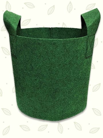 Bombay Greens Geo Fabric Grow Bags 400 GSM (Pack of 3, Each of 15x15 inches, Green)