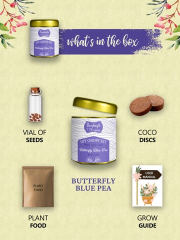 Bombay Greens Sow in a Can - Butterfly Pea Flower