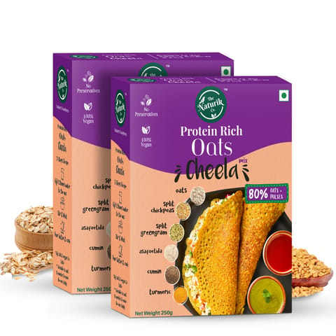 The Naturik Co Oats Cheela Mix (Pack of 2, Each of 250 gms)