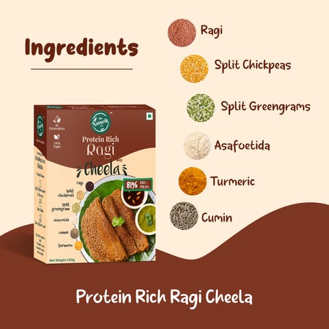The Naturik Co Oats and Ragi Cheela Mix Combo (Pack of 2, Each of 250 gms)