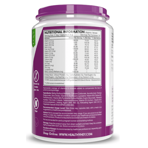 HealthyHey Nutrition - SuperHair - Hair Health Formula (90 Vegetable Capsules)