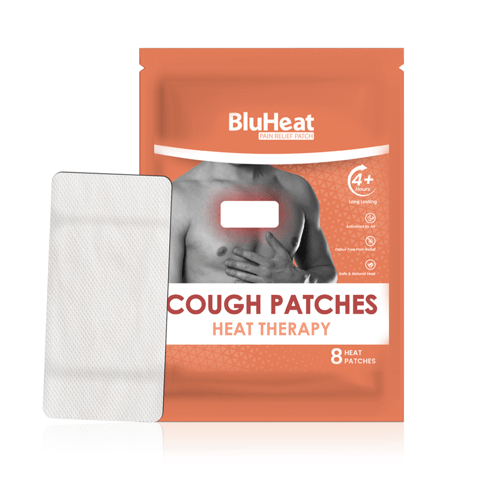 BluHeat Cough Decongestion Patches Large Heat Therapy (8 Patches)