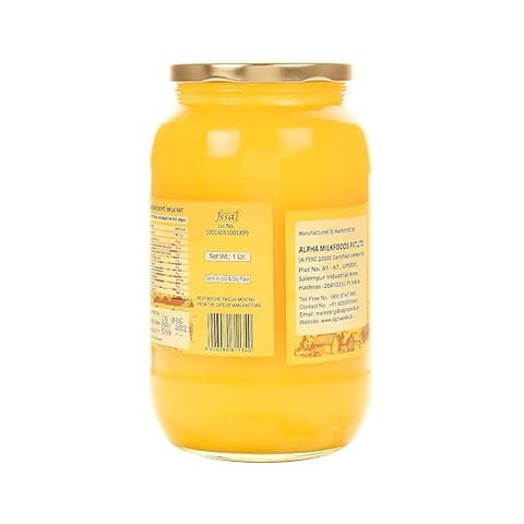 Farmer Fresh Pure Desi Cow Ghee Glass (500 ml) | Premium Pure Cow Ghee for Better Digestion and Immunity