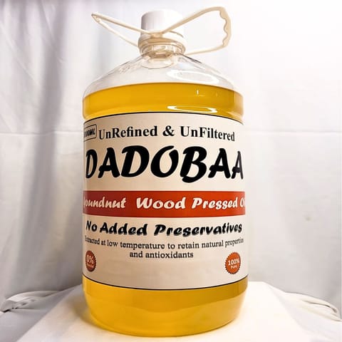 Dadobaa Groundnut Wood Pressed Oil (5 litres)