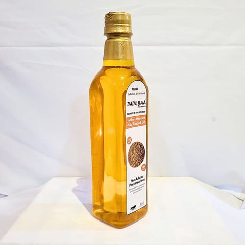 Dadobaa Yellow Mustard Cold Pressed Oil (500 ml)