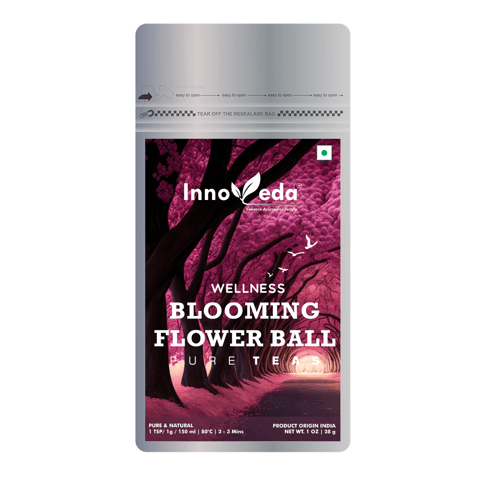 Innoveda Blooming Tea | Flower Tea Balls (28 gms, Makes 25-35 Tea Cups)