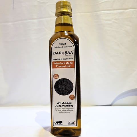Dadobaa Mustard Cold Pressed Oil (500 ml)