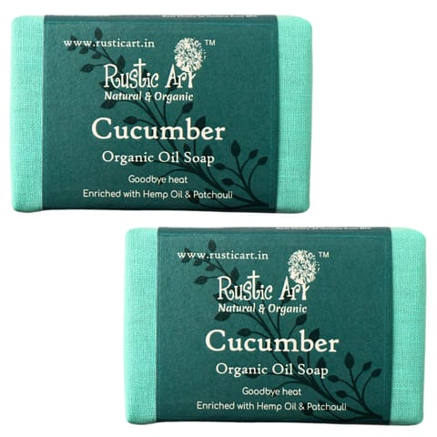 Rustic Art Cucumber Soap 100gms ( Pack of 2 )