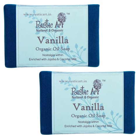 Rustic Art Organic Vanilla Soap 100gms ( Pack of 2 )
