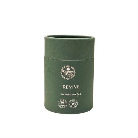 Karma Kettle Revive-Fennel & Mint Tea (15 Pyramid Tea Bags)