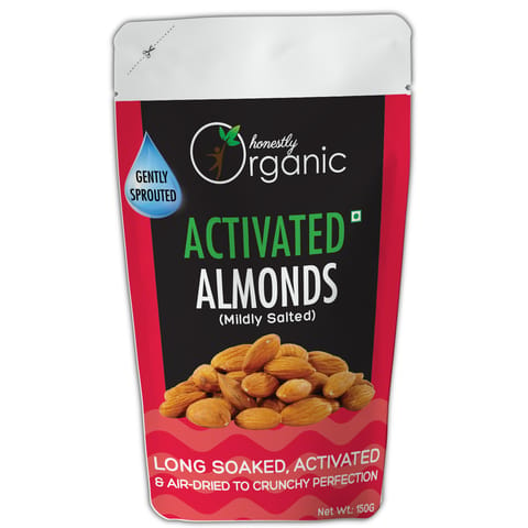 Honestly Organic Activated/Sprouted Almonds (Mildly Salted - 150 gms)
