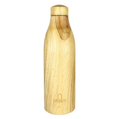 DVAAR SANGAM The Wooden Copper Bottle Teak Wood