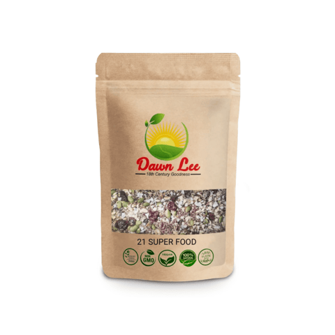 Dawn Lee 21 Superfood (175 gms) | Healthy Snacks | Gluten-Free, Morning Energy Boost | Dry Fruits & Seeds Blend with Cranberry & Black Raisin Sweetness | Best For Kids Growth | No Sugar